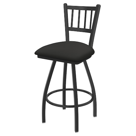 Holland Bar Stool Co 36" Swivel X-Tall Bar Stool, Pewter Finish, Canter Iron Seat X810